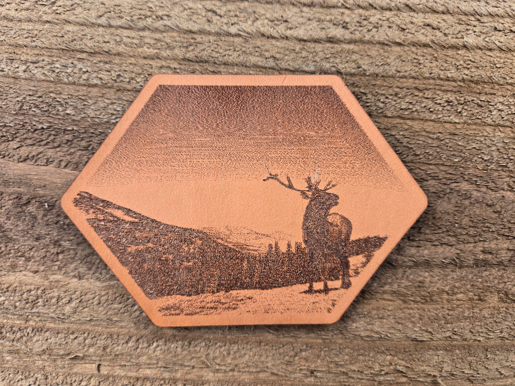 Elk Scene Hexagon