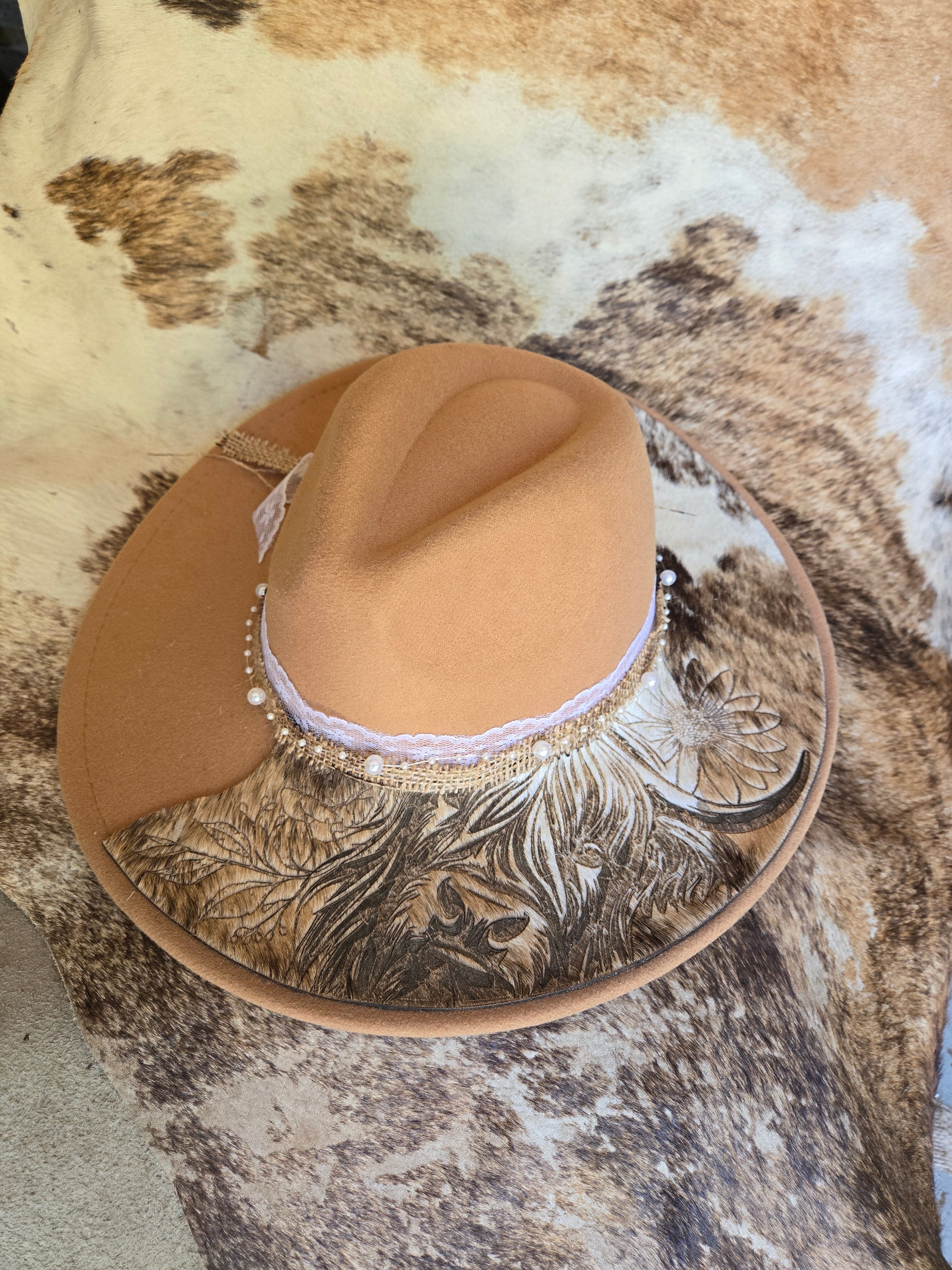 Cross Brim Fedoras Half-Highland Camel