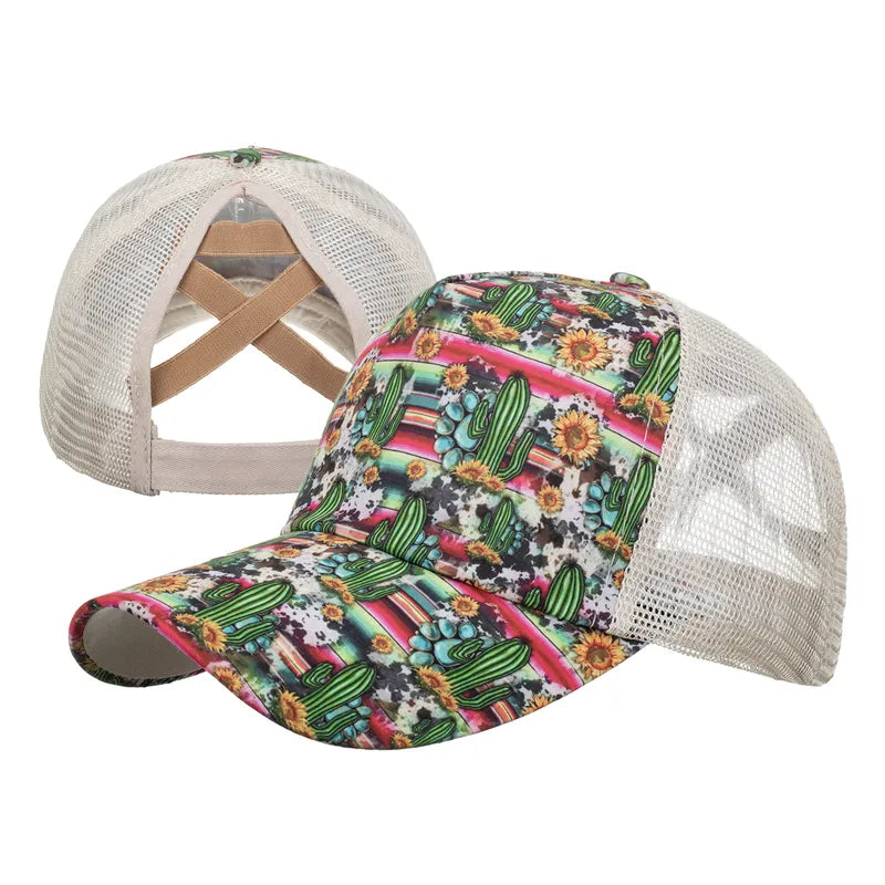 Woman's Fashion Pony-Tail Caps